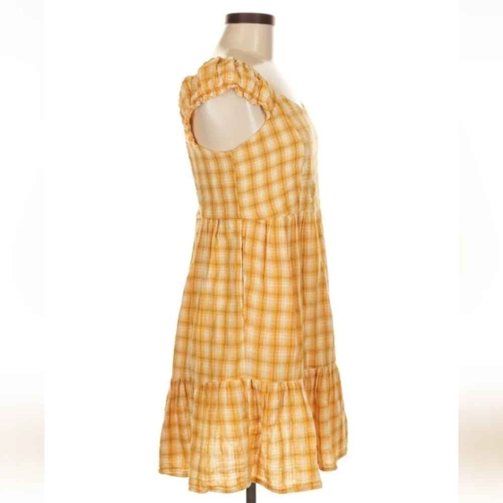 Old Navy Yellow Gingham Dress M $45 Retail - Picture 4 of 8